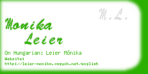 monika leier business card