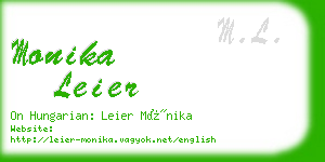 monika leier business card